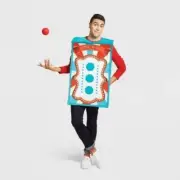 Carnival Game Halloween Costume Adult Mens Womens 2 Pc Tunic & Ball-size OS