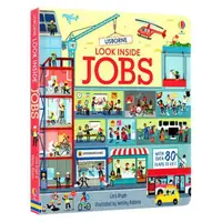 在飛比找蝦皮購物優惠-Usborne Book Look Inside Jobs 