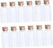 Zerodeko 20Pcs Transparent Corked Glass Drift Bottles Wishing Jars for DIY Decoration Safe High End Material for Storing Objects and Creative Projects