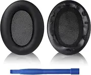Adhiper Ear Pads Replacement for Sony WH-1000XM3, Memory Foam Protein Leather Ear Cushions, EarPad Compatible with WH-1000XM3 Over-Ear Headphones, Headset Ear Pads Spare Parts, Repair Parts (Black)
