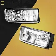 WEISIGAO Fog Lights Lamps Compatible With 1992 1993 1994 1995 1996 1997 1998 1999 BMW (M3 E36) 318i 318is 318ti 320i 323i 323is 325i 325is 328i 328is 3 Series, 1 Pair w/bulbs (Clear Lens)