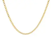 20 inch Cuban chain Necklace 3mm curb link 14k Gold filled