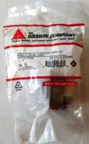 Siemon CT-C5-04, Universal CT Coupler, Angled, Single, Cat5e, Grey