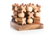 Tic-Tac-Toe 3D puzzle 3D wooden Brain teaser puzzle