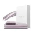 THXSILK Silk Sheet Set 4 Pcs, King Size Sheet Set, Breathable Soft Cooling Be...