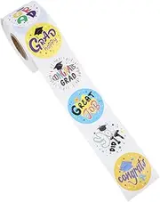 HORIALENCE 1 Roll Graduation Celebration Present Stickers Decorative DIY Labels for Party Cake and Present Wrapping for Creating Memorable Graduation Atmosphere