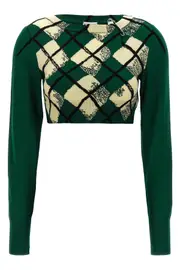 BURBERRY Argyle Pattern Sweater