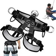 Mens Climbing Harness,Climbing Safety Belt Harness - Strong Load-Bearing, Thick Protect Waist Belts for Fire Rescuing, Women & Men