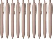 Uni Jetstream Single Ballpoint Pen, Equipped with 0.5mm Lite Touch Ink (Black), Limited Edition Soft Brown, SXNLS05.SB, Pack of 10