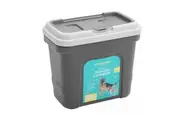 Paws & Claws Pet Dry Food Storer W/Scoop Bin Storage Container 49.5cm 30L Grey