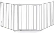 Dreambaby Newport 3-Panel Adapta Child Safety Gate - Fits Opening from 85.5-200cm Wide. 74cm Tall - Swings Open from Both Direction - White - Model F2022BB