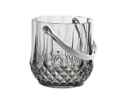 Crystal Ice Bucket, Party Wine Bucket, Ice Bucket Portable Drink Champagne Ice Bucket with Handle