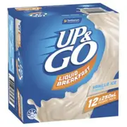 Sanitarium Up & Go Vanilla Fridge Pack 250ml x 12