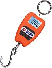 [OWLKAY] Ceramic Spice Jars, Digital Crane Scale 200kg/440lb Portable Mini Crane Scale LCD Display with Backlight Electronic Industrial Scale for Fishing Weight, Luggage Weight, Farm Weighing (Color : Svart,