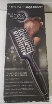 Infinite Pro Conair Diamond Brilliance Infused Hot Paddle Brush