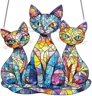 Generic Crystal Cat Suncatchers - Elegant Window Decoration, Create Rainbow Light Effects in Your Home | Perfect for Cat and Decorative Art Lovers