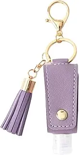 AkoMatial Hand Washing Gel Keychain Exquisite Sanitizer Bottle Key Ring Tassel for Going Out