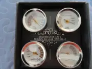 Outset Stainless Steel Steak Thermometers - Set Of 4