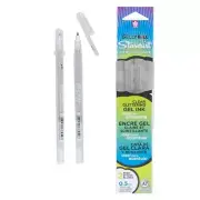 37906 Sakura Gelly Roll Stardust Gel Pen, Clear Glitter, 0.5mm, 2 Packs of 2