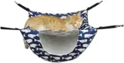 Cat Cage Hammock,Soft Plush Hanging Pet Bed,Hammock with Adjustable Straps,Ca...