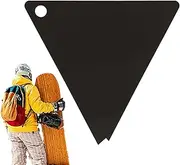 Acrylic Wax Scraper,Acrylic Snowboard Tool for Ski - Triangle Tuning and Waxing Kit for Wide Ski and Snowboard Outdoor Sport Equipment Helves