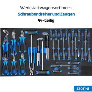 SW-Stahl 44tlg Socket Wrenches Set for Workshop Trolley TT801 Ratchet Garage