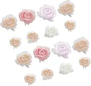 Rose Charms Nail Jewelry Set 50pcs Flatback Nail Charms Plastic Nail Decorations