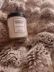 1 Bath & Body Works EUCALYPTUS SNOWFALL 1-Wick Scented Medium Size Candle 7 oz