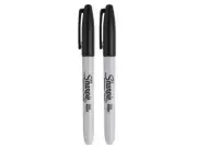 Sharpie Fine Tip Permanent Marker Black (Pack 2) SHP1985860