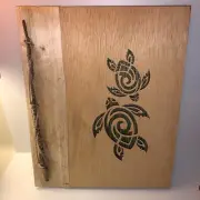 SEA TURTLES Scrapbook JUNK JOURNAL Photo Memory Book Handmade Organic Materials