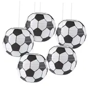 8 In Soccer Ball Paper Lantern Decoration Soccer Goal Birthday Party 8 Inch