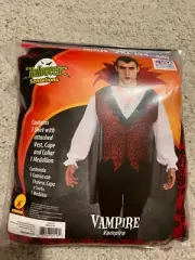 Vampire Dracula Halloween Costume 2XL 44-46 Rubies 810144 Deluxe Medallion New