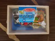 Melissa & Doug 20 Wooden Animal Magnets in a Box