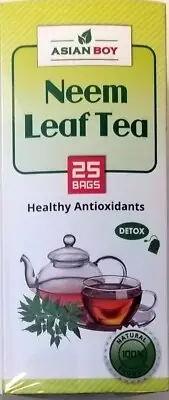 Asian Boy 100% Neem Leaf Tea with healthy antioxidants - 25 tea bags