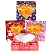 30pcs Valentine Pie Boxes 10x10x2.5 inches Easy Assemble Macaroon Cookie Boxe...