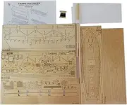 Generic 1/100 Scale Wooden Sailboat Model Kit Sailing Ship Sail Ship Model for Kids Children Adults, DIY Tall Ship Model Set