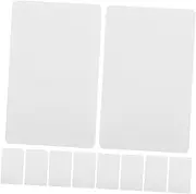 Angoily 10pcs Blank Plastic Membership Card Labels DIY Craft Tags for Present Cards Name Tags for Weddings Festivals and Creative Projects
