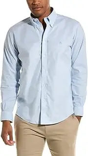 [Brooks Brothers] Men's Non-Iron Stretch Oxford Sport Shirt Long Sleeve Solid