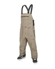 Volcom Rain Gore-Tex Bib Overall Men's Snow Pants, Chestnut Brown, X-Large