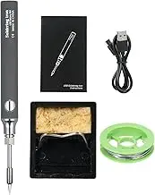 xinyee Cordless Soldering Iron Kit, USB Rechargeable Mini Cordless Soldering Iron, 5V Portable Low-Voltage Welding Pen, 3 Temperature Adjustment Soldering Iron Tool Kit for Small Soldering Projects, H