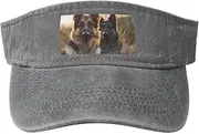 [RLDOBOFE] Sun Visor Hat Adjustable Empty Top Baseball Cap Animal german shepherd Sun Hats for Women Men Sports Hats Summer Beach Cap