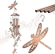 Dragonfly Wind Chimes Outdoor Dragonfly Gifts for Women/Men/Mom/Grandma/Wife Birthday Gifts Memorial Gift Metal WindChimes for Outside/Indoors, Home, Lawn, Porch, Patio, Garden Decor, Yard Decorations