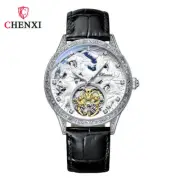 CHENXI Men Brand Watch Horse Dial Automatic Mechanical Wristwatch Leather Watch