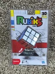 Rubik's Cube 3x3 Puzzle Game With Stand Rubik Hasbro Toy Original A9312 NEW