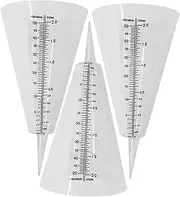 3pcs Rain Gauge Rain Measuring Gauge Rain Measuring Tube Clear Measuring Cups Water Gauge for Rain Transparent Rain Measure Tube Garden Measuring Cup Rain Cups