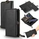 Zipper Leather Wallet Case For iPhone 13 Pro Max 12 11 X XS XR 678 SE Flip Cover