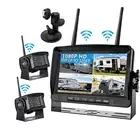 2x Wireless Digital Backup Camera 7" Reversing DVR Monitor For RV Truck Caravan