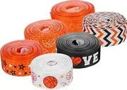 MOBUTOFU 6 Rolls Basketball Themed Ribbon of Creative Present Ribbon for Holiday Wrapping DIY Crafting Birthday Party Decorations Material Unique Sports Flair