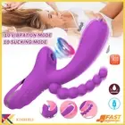 G Spot Rabbit Anal Dildo Vibrator Clit Sucking Clitoral Stimulator Women Sex Toy