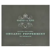 Harney & Sons, Organic Peppermint Herbal Tea, Caffeine-Free, 50 Tea Bags, 1.76 oz (50 g)